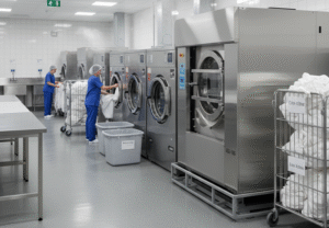 Lịch sử phát triển của máy giặt công nghiệp