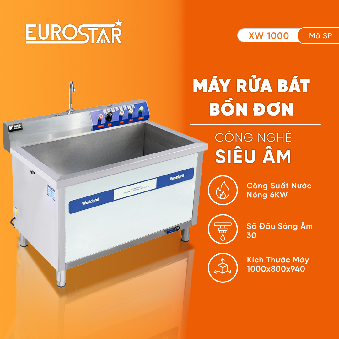 Máy rửa bát bồn đơn công nghiệp XW1000