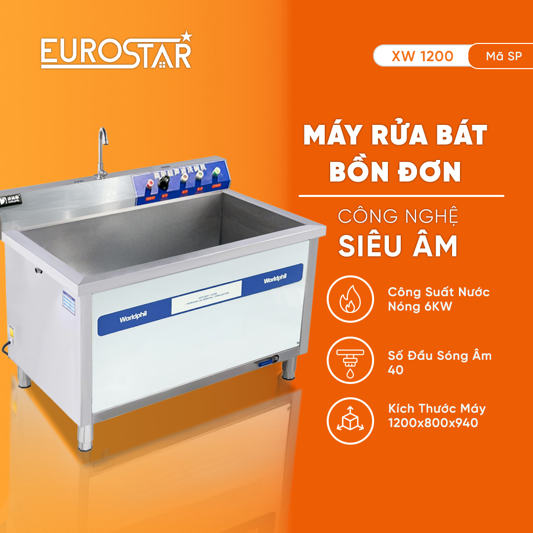 Máy rửa bát bồn đơn công nghiệp XW1200